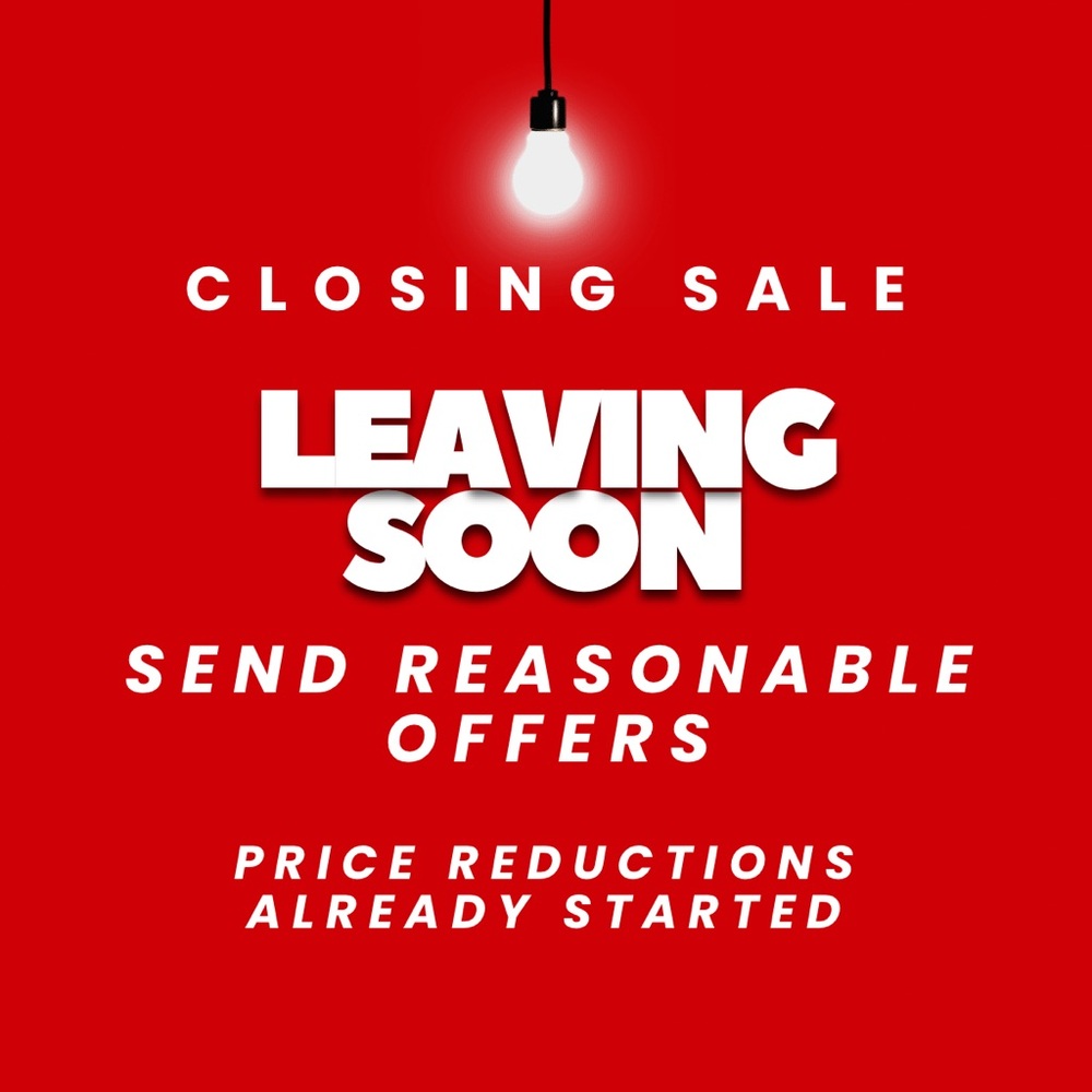 Red Closing Sale Poster
